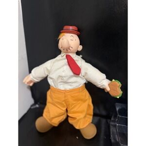 Vintage 1985 King Features Syndicate Popeye Character Doll with Sandwich Toy